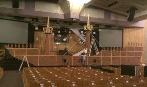 VBS 2010 90 foot ship in progrss of being built