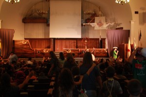 This is our smaller sanctuary and another boat